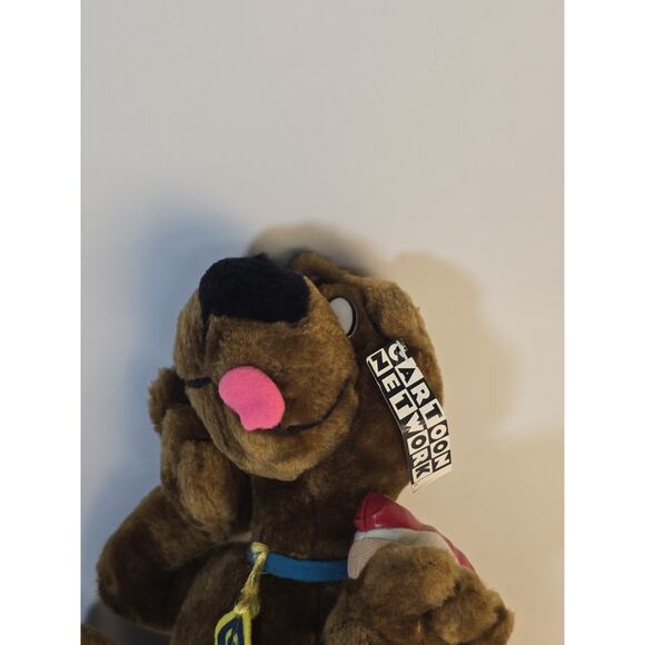 11" Scooby Doo Plush Holding Hot Dog 1998 Cartoon Network - Picture 2 of 8
